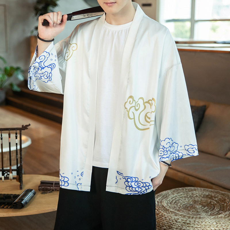 2025夏季新款风仙鹤柳楊汉服服开衫披风男DSA008-1K07p40,男装民族服装,电商A008-1