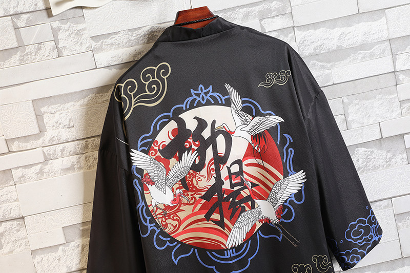 2025夏季新款风仙鹤柳楊汉服服开衫披风男DSA008-1K07p40,男装民族服装,电商A008-1