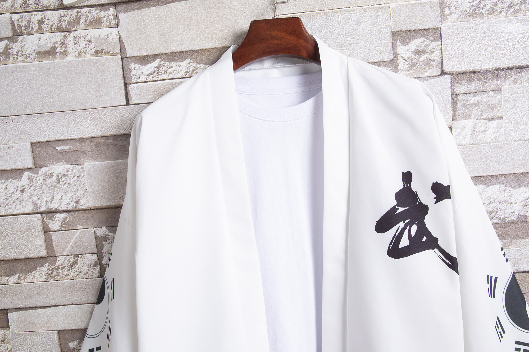 2025夏季新款风白龙武道青鸾和服开衫披风男6006K56P40,男装卫衣,电商A008-1