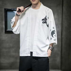 夏季新款风白龙武道汉服开衫披风男A008-1K56P40