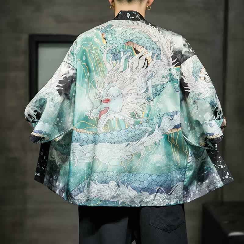 夏季新款风汉服开衫披风男DSA008-1K033p40,男装民族服装,电商A008-1