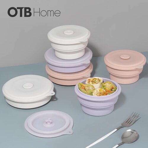 OTB硅胶折叠碗欧标便携式保鲜碗