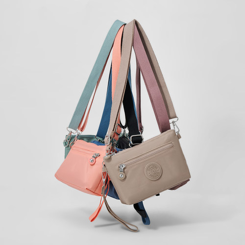 日韩风帆布轻便斜挎女士手机包