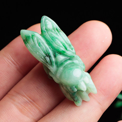 即納！最大半額！ 天然本翡翠微細手彫り nurulhakim.or.id 天然本翡翠