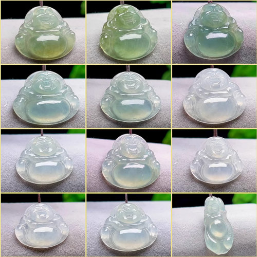 自选正品缅甸天然翡翠玉佛吊坠