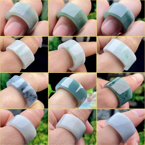保真A货天然玉石翡翠扳指
