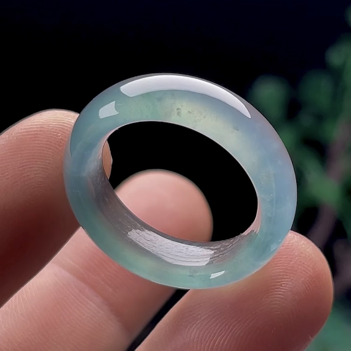 21号天然玉石翡翠戒指玉扳指