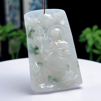 冰种翡翠吊坠玉佩玉坠缅甸挂件