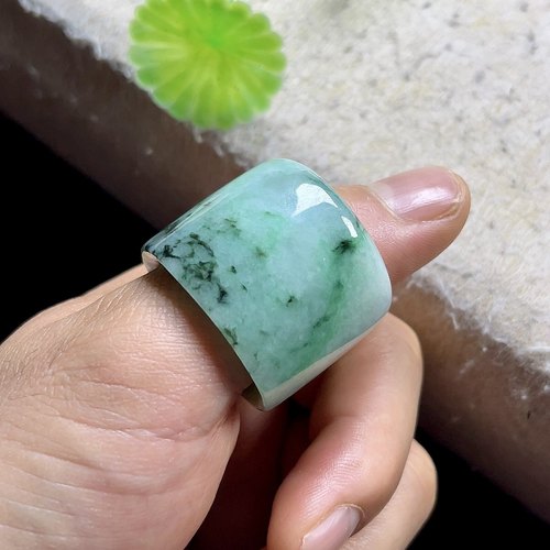 23mm翡翠扳指男玉扳指玉指环