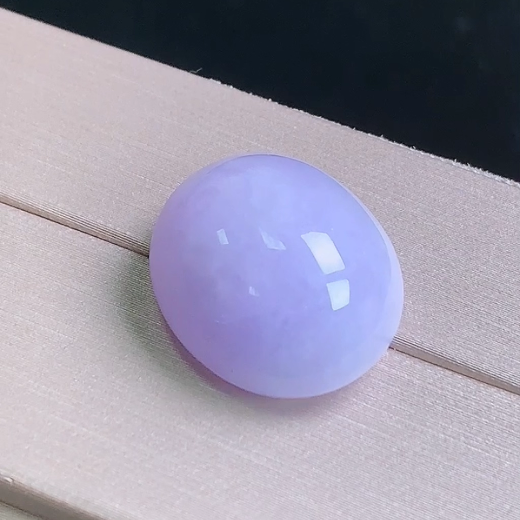 保真天然玉石紫罗兰小蛋面吊坠正品缅甸料翡翠A货戒面镶嵌精品