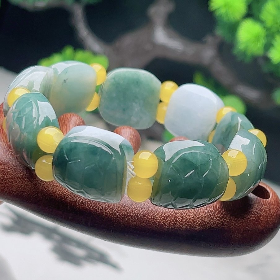 正品翡翠玉手链天然油青手串龟纹手串雕刻富甲天下玉石时尚手饰,珠宝/钻石/翡翠,手链/手串,淘宝优惠券,粉丝福利购,淘宝优惠卷