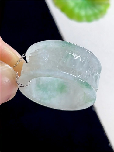 20mm六字真言玉石戒指男女玉扳指