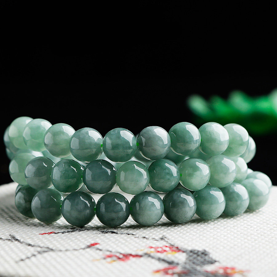 9MM正品A货缅甸老坑天然豆绿翡翠项链男女圆珠玉石玉项链带证书,珠宝/钻石/翡翠,颈饰,淘宝优惠券,粉丝福利购,淘宝优惠卷