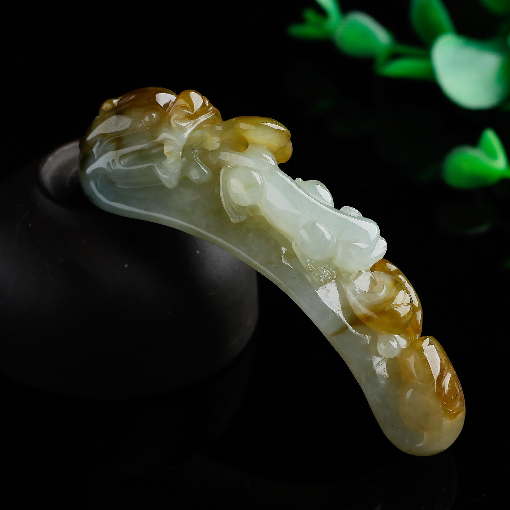 老坑冰种巧色精工望子成龙黄翡