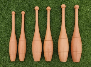 Indian Clubs印度轻棒木棒铃印第安棒木质木制实木棒铃肩膀康复