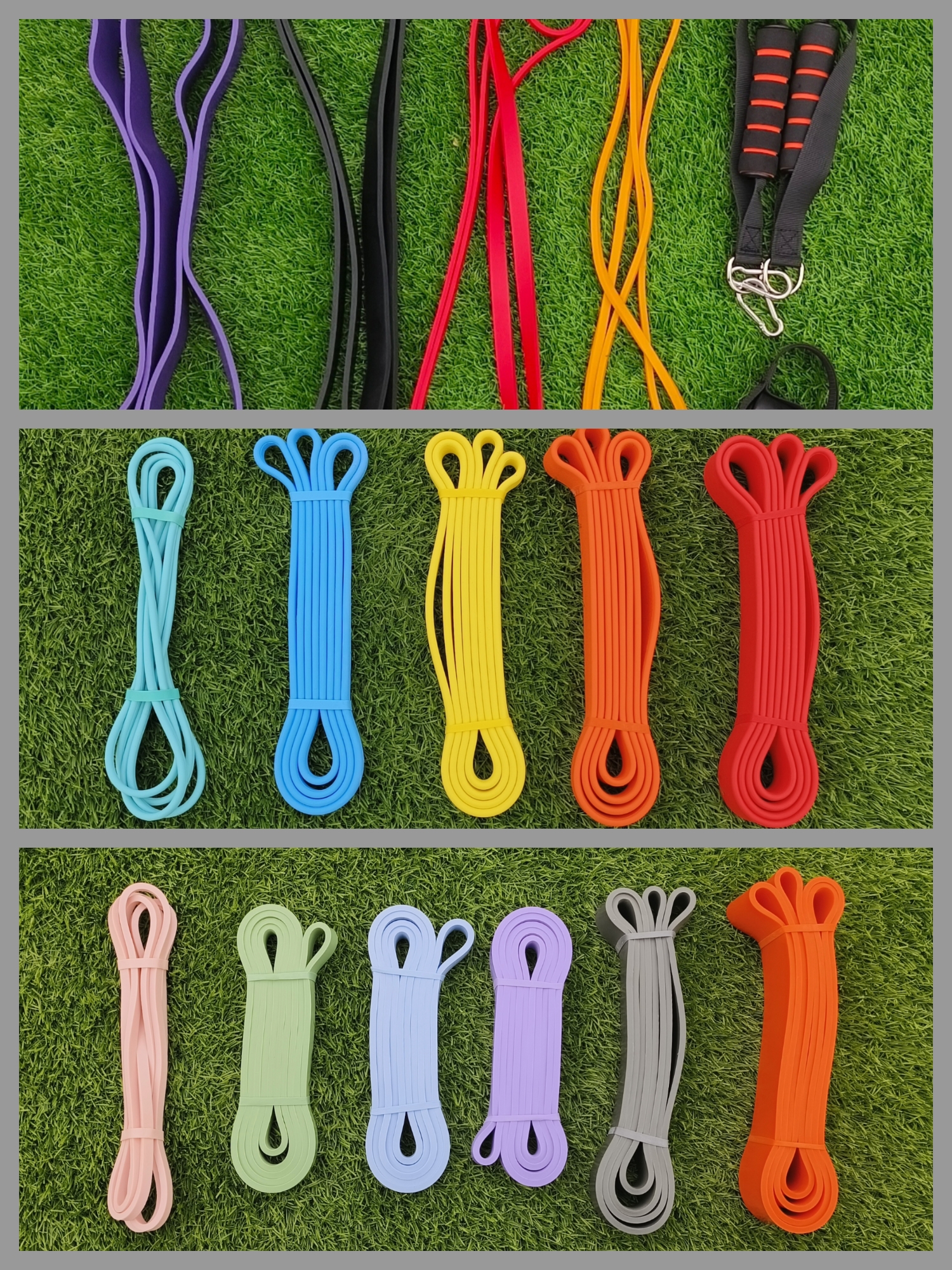 乳胶弹力带 圆边弹力带 不刮手弹力带 拉伸 热身 激活 康复 辅助