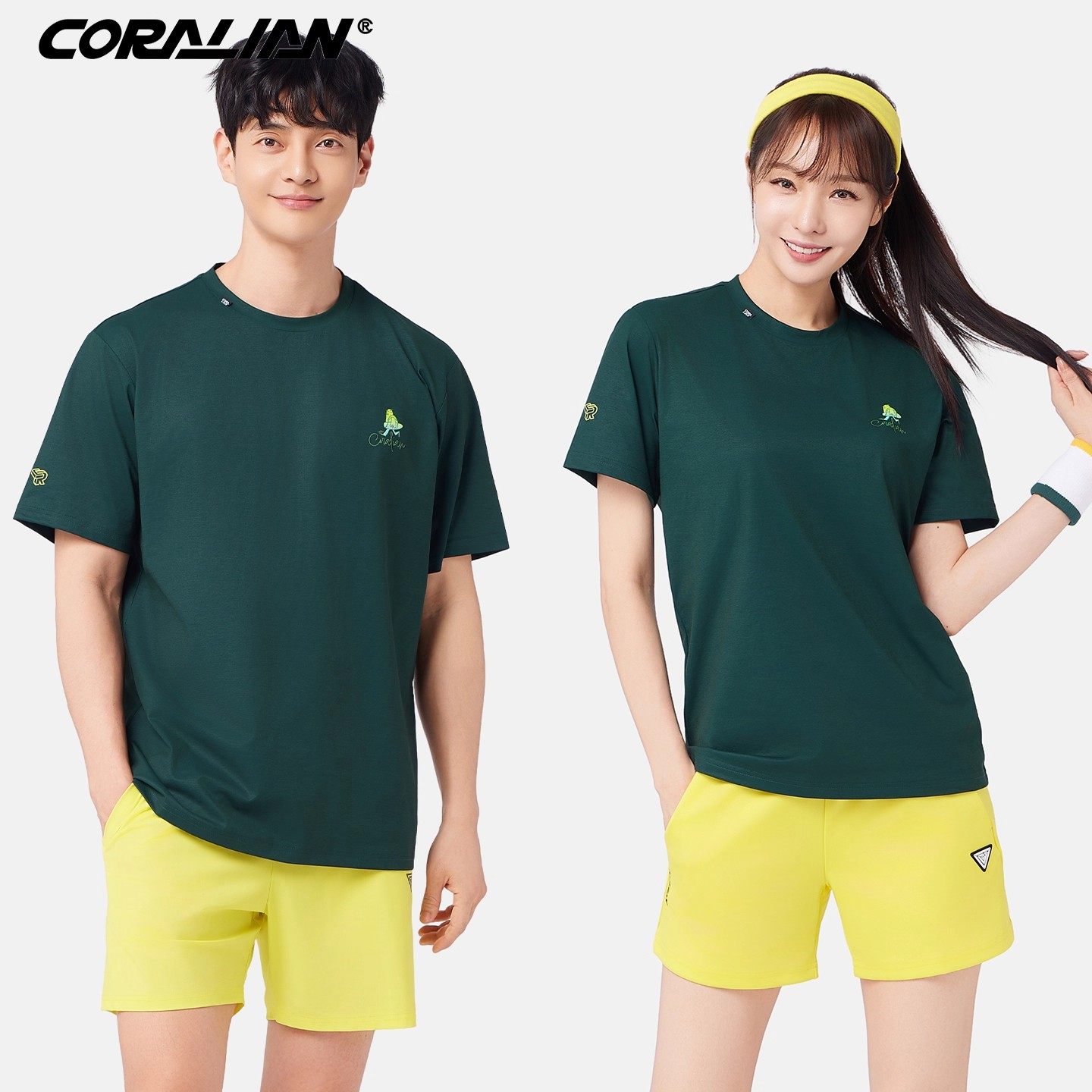 可莱安羽毛球服女套装2025新品男女透气速干上衣短袖比赛运动队服