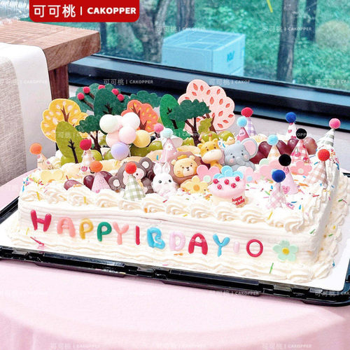 山姆6磅蛋糕diy甜品台