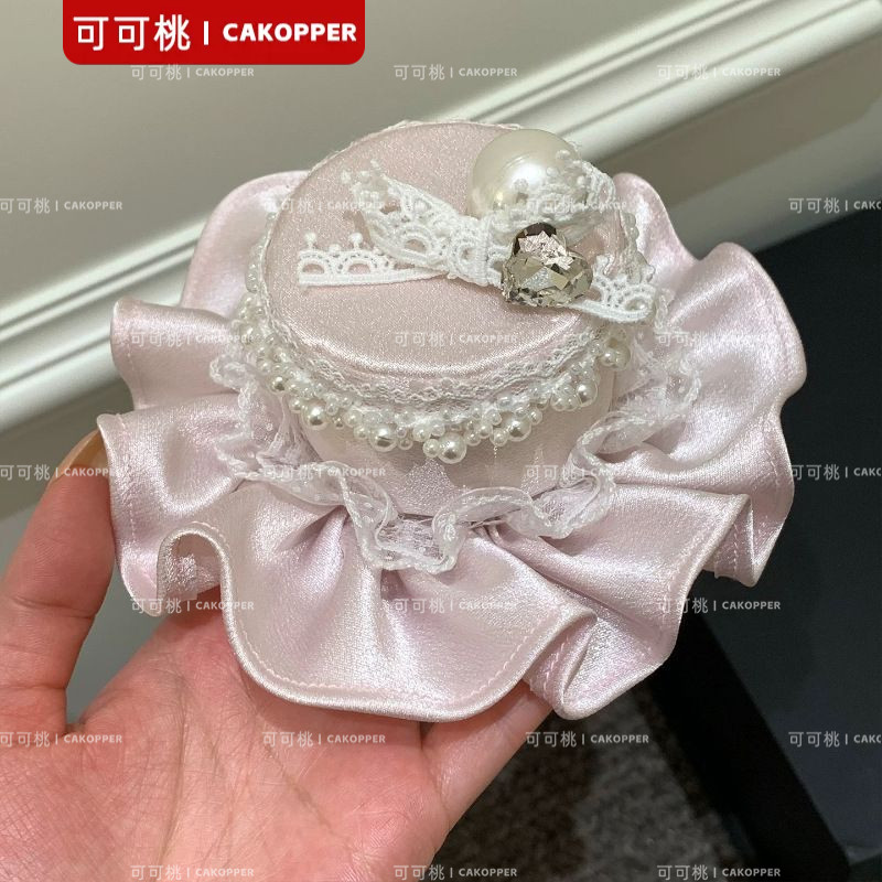 新款公主水钻皇冠头纱发夹少女party聚会拍照高级感生日头饰发饰