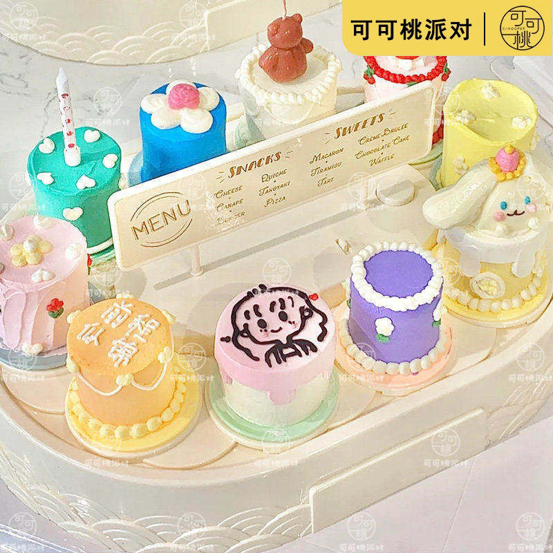 带音乐旋转寿司机料理甜品机自动回转生日蛋糕点心展示台摆盘架