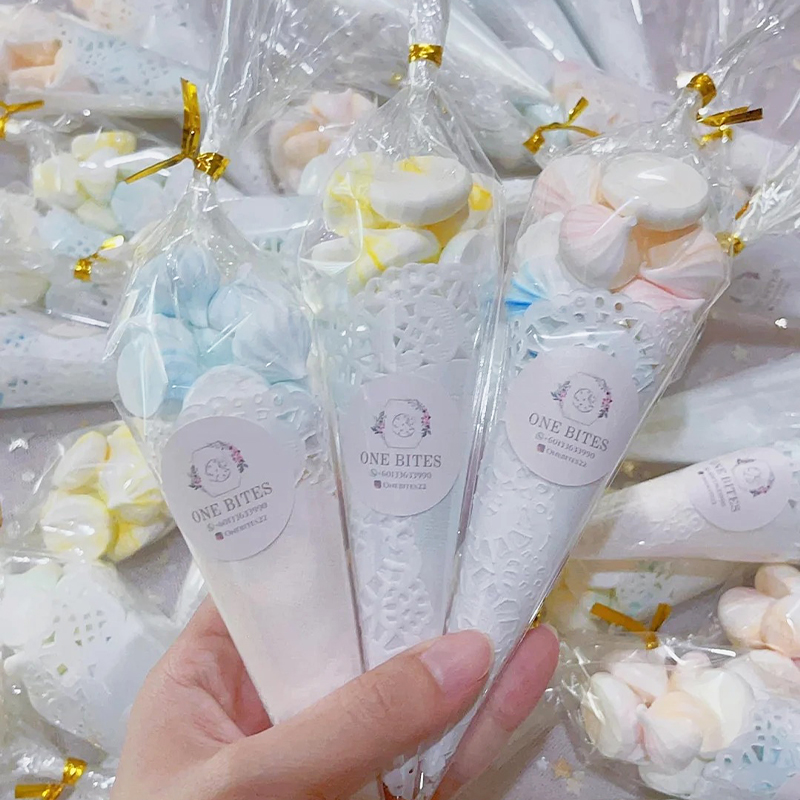 透明三角袋塑料蛋筒糖果蛋白糖袋