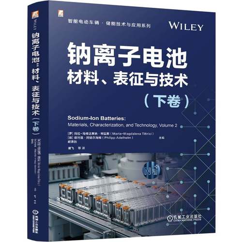 钠离子电池：材料、表征与技术（下卷）[罗马尼亚]玛拉-马格达莱纳·蒂廷斯     [德]菲利普·阿德尔海姆       [中]胡勇胜