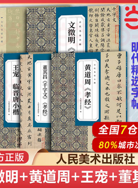 当当网 古代名家小楷系列 王羲之王献之钟繇赵孟頫文徵明倪瓒米芾何绍基董其昌八大山人黄道周王宠姜夔 碑帖楷书字帖练习毛笔书法