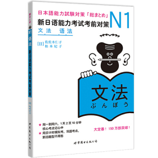 N1语法：新日语能力考试考前对策 日本JLPT备考用书