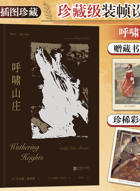 当当网 呼啸山庄 艾米莉·勃朗特 插图珍藏版 著名翻译家孙致礼译本、译序全新修订 一部关于爱与恨的震撼杰作 正版书籍