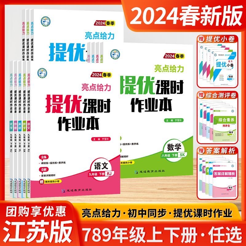 2024春亮点给力提优课时作业本