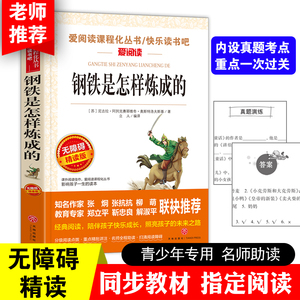 当当网 钢铁是怎样炼成的初中正版原著 八年级课外阅读书 傅雷家书名人传给青年的12封信（共4册）初中课外阅读