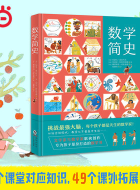 当当网正版童书 数学简史  看故事爱上数学，揭开你不知道的数学真相，挑战大脑！【北斗童书】