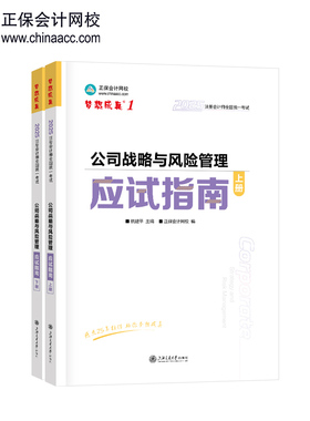 正保会计网校2025年注册会计师cpa考试注会教材辅导图书 公司战略与风险管理 应试指南