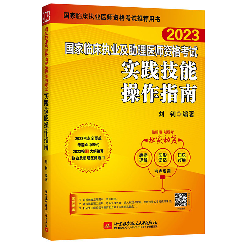 2023昭昭执业医师考试 国家临床执业及助理医师资格考试实践技能操作指南属于什么档次？