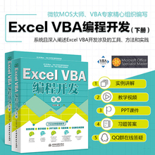 Excel VBA 编程开发（下册）VBA编程初级、中级、高级从入门到精通教程 vba开发大全 vba高级编程宝典