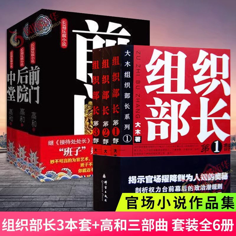 当当网 官场反腐小说全6册：组织部长1-3部大木 著+高和三部曲前门+中堂+后院