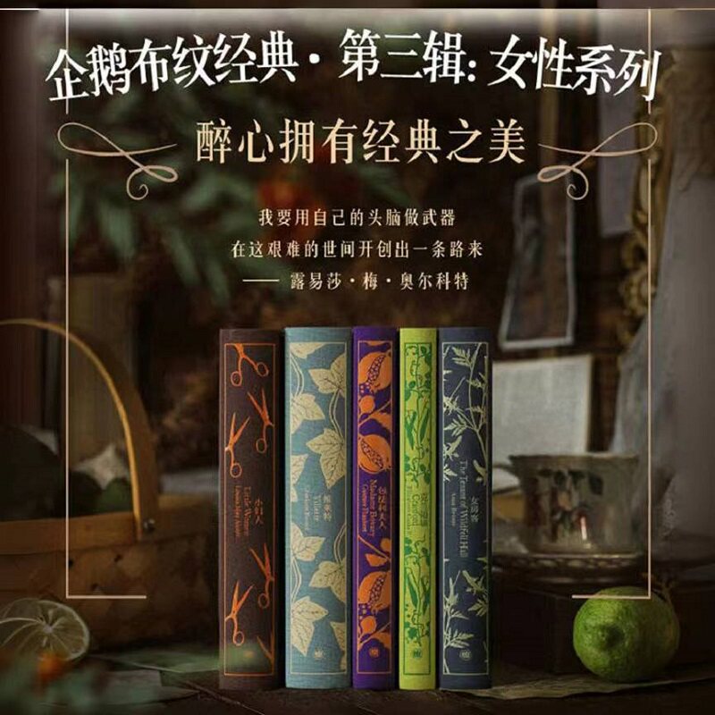 【当当网 正版书籍】企鹅布纹经典 第三辑 女性系列 套装5册 译文名家名译 包法利夫人 小妇人 女房客 克兰福镇 维莱特 上海译文