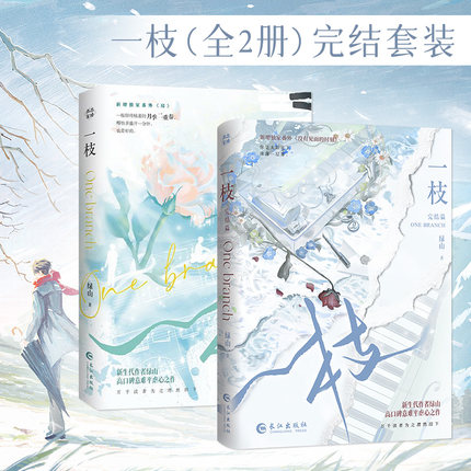 一枝完结套装（全2册）绿山BE美学代表作青春小说实体书赠海报X3主角人设卡拍立得明信片收藏卡纪念票