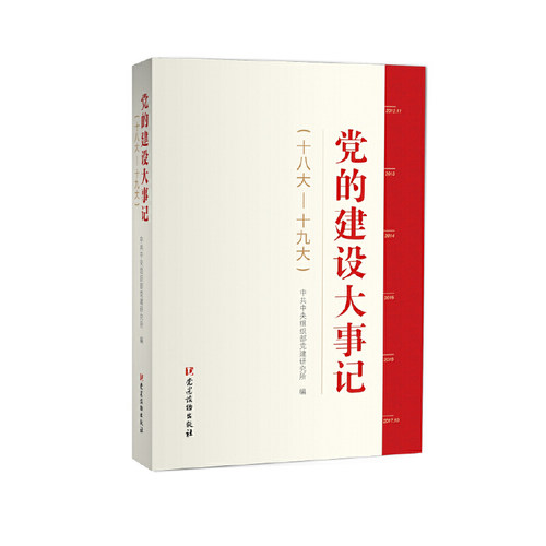 党的建设大事记（十八大—十九大）