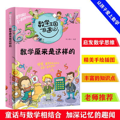 数学王国奇遇记 数学原来是这样的 7-12岁小学生二三四五六年级课外阅读 数学中的十万个为什么 儿童科普大百科趣味数学思维新方