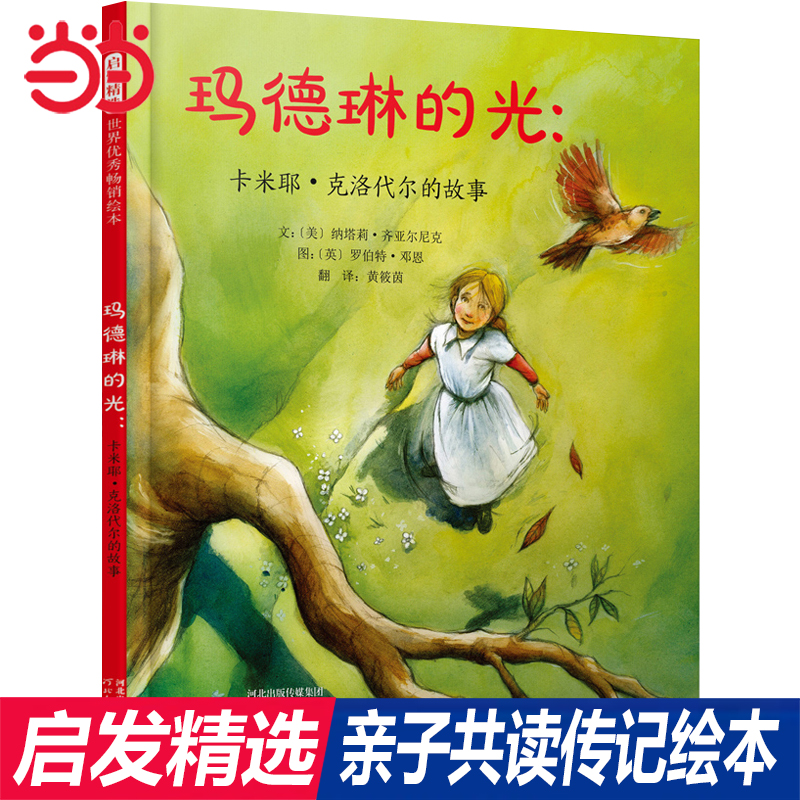 当当网正版经典传记绘本 玛德琳的光:卡米耶克洛代尔的故事 花婆婆绘本 天空在脚下 雪花人 爱看书的男孩 飞行者莱特兄弟3-6-8周岁