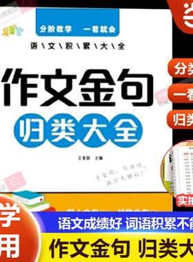 当当网 小学语文词语积累作文金句作文素材归类大全训练叠词量词重叠词一二三四五六年级好词好句优美素材词语积累归类大全