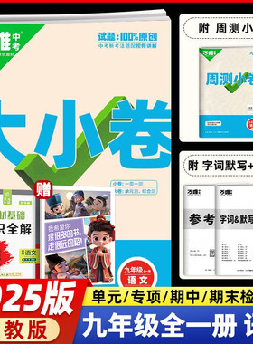 2025新版万唯大小卷八九年级