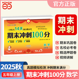 测试卷小学单元 2025秋期末冲刺100分五年级上册数学人教版 期中期末复习冲刺卷奖状风 荣恒