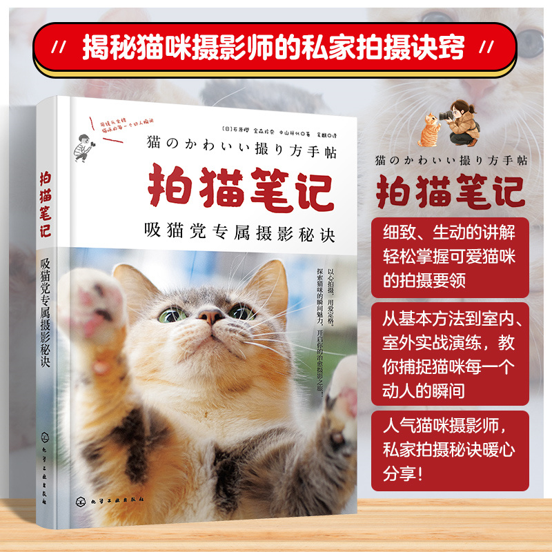拍猫笔记 猫咪摄影师吸猫党专属摄影秘诀 猫咪爱好者拍摄指南捕捉猫咪魅力秘诀基础 相机设置 光线运用 构图技巧 宠物摄影参考书籍