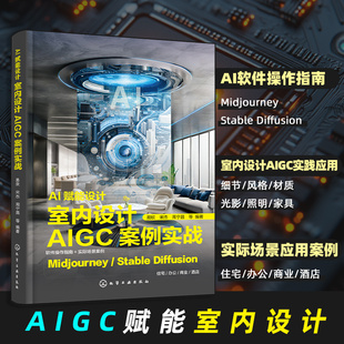 AI赋能设计 室内设计AIGC案例实战 AIGC赋能室内设计 AI软件操作指南 实际场景应用案例 室内设计基础 室内设计师家具设计师参考书