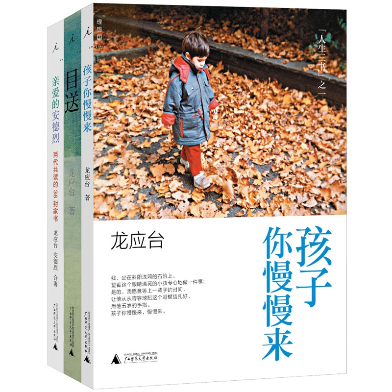 【当当网 正版包邮】龙应台人生三书 目送+亲爱的安德烈+孩子你慢慢来 全3册套装 野火集 龙应台的书籍 畅销图书籍排