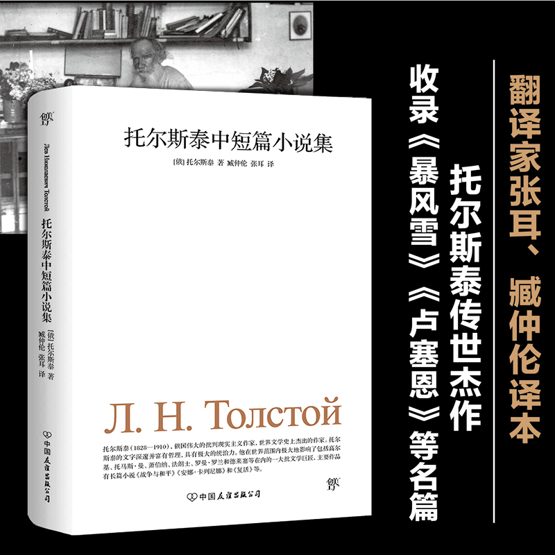 当当正版书籍托尔斯泰中短篇小说集（翻译家张耳、臧仲伦经典译本，托尔斯泰传世杰作，收录《暴风雪》《卢塞恩》等名篇）-封面