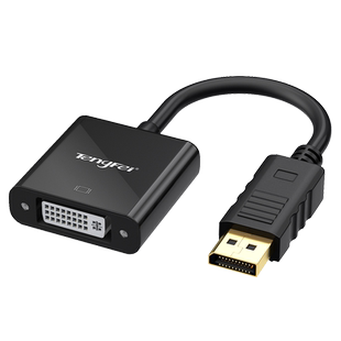 腾飞DP转DVI转换器显卡大DP接口电脑显示器投影仪转换线转接头