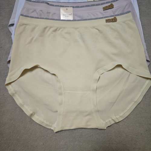 玫宝兰8815女夏季无缝内裤三角内裤高腰大码三条装舒适透气